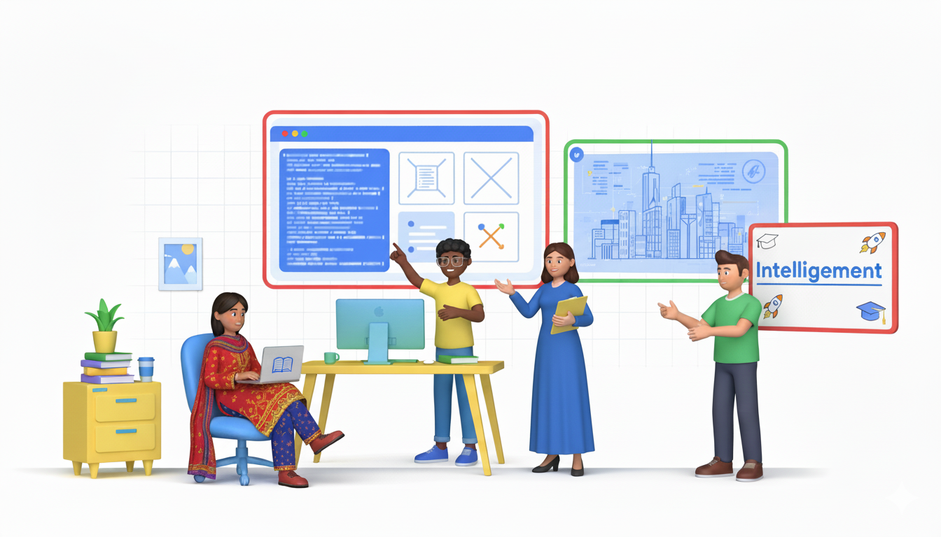 Students collaborating